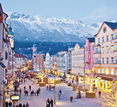Eine Aufnahme der Innsbrucker Innenstadt