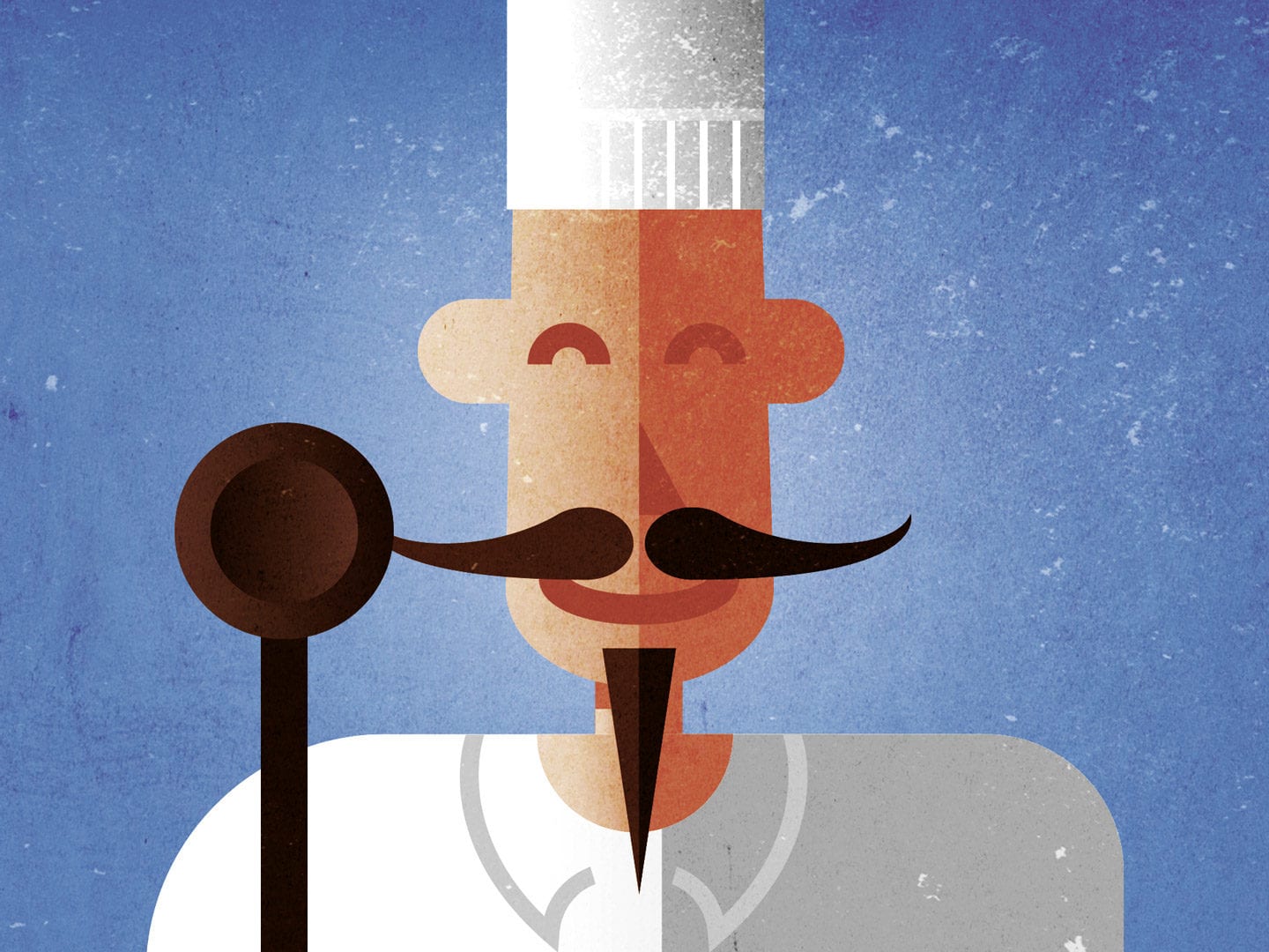 Eine Illustration von einem Koch