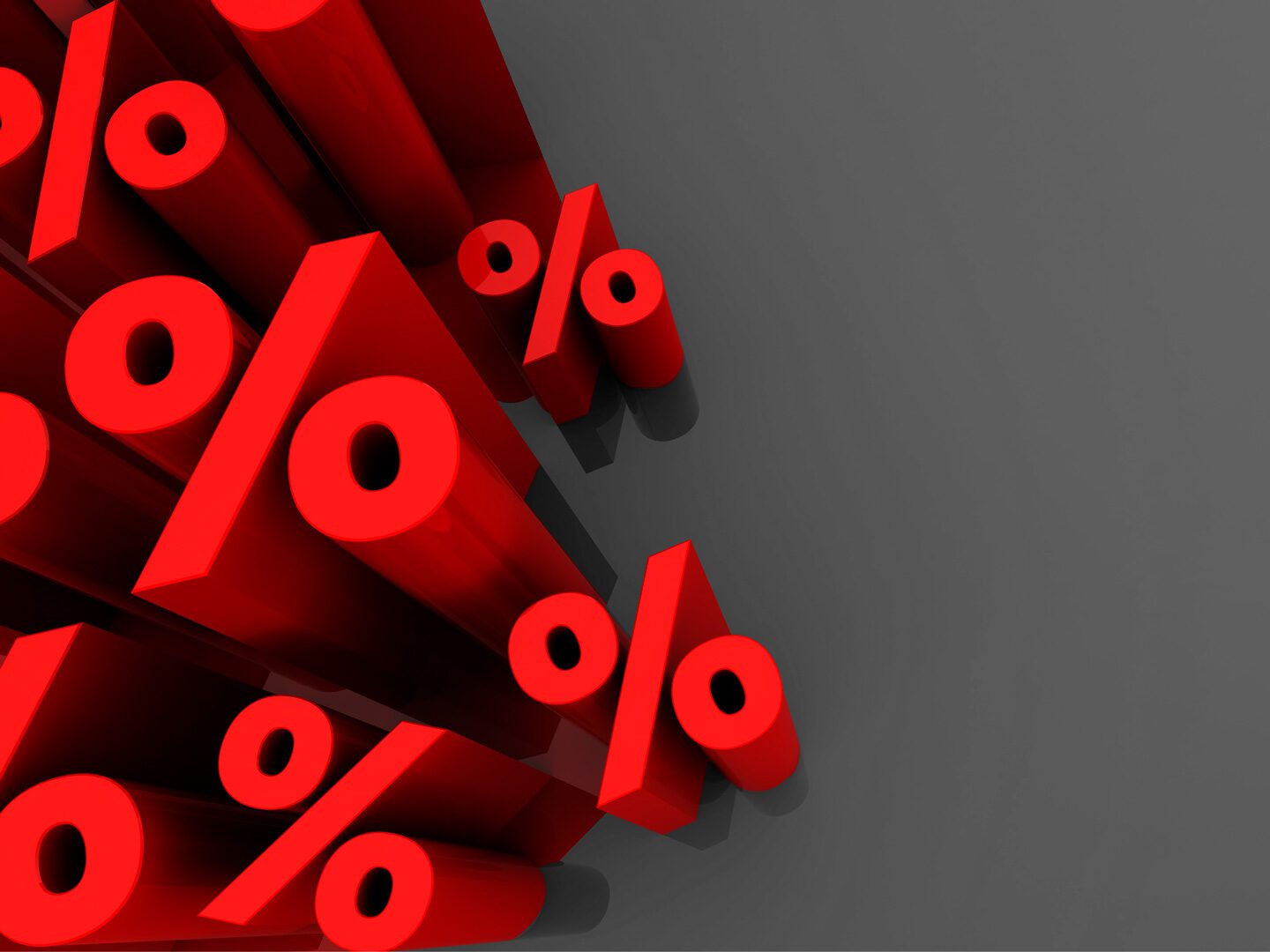 Rote Prozentzeichen: Bei vielen Finanzprodukten sind nicht alle Kosten transparent.