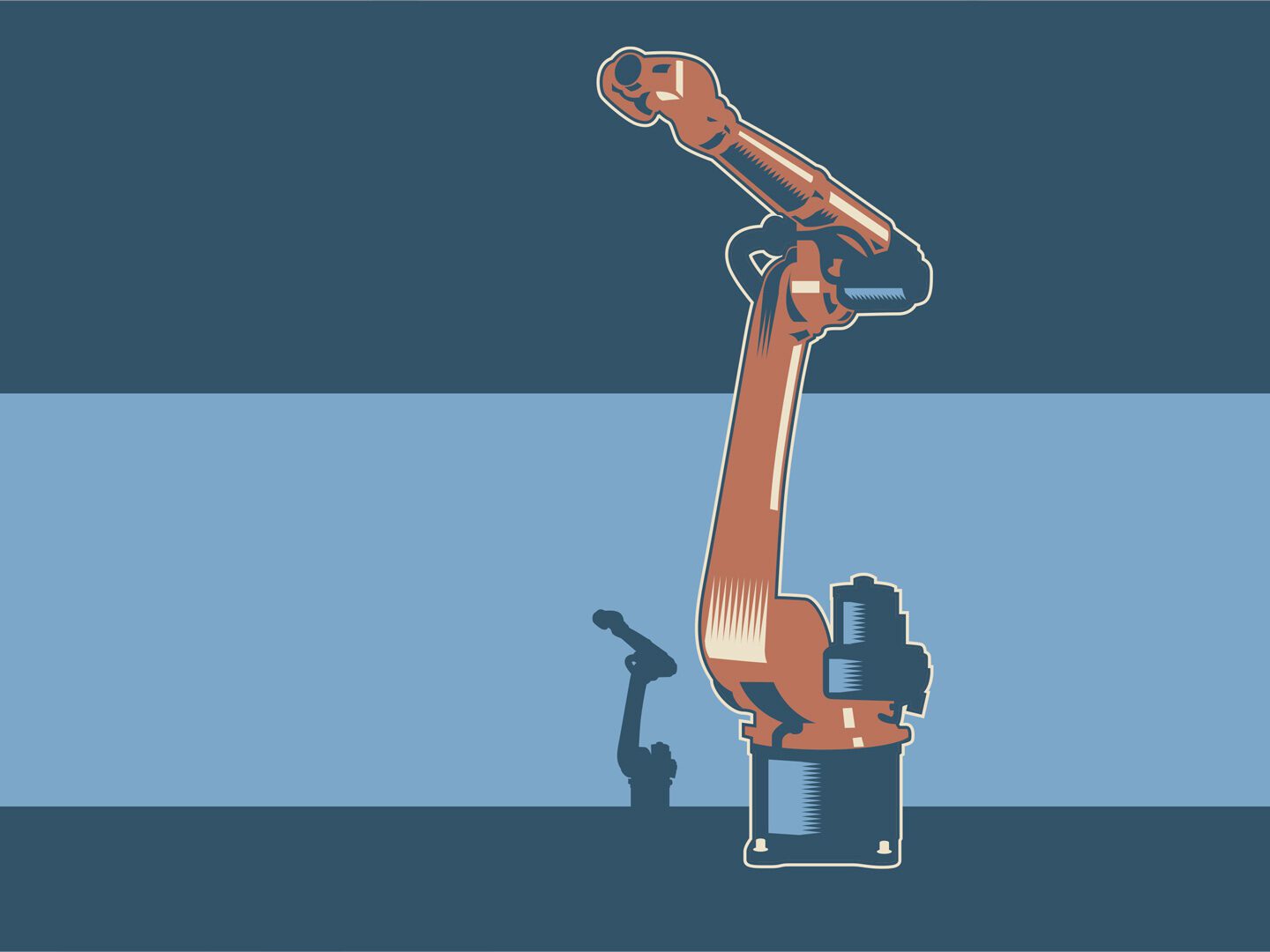 Illustration eines Roboterarms
