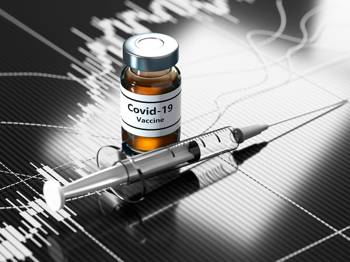 Illustration eines Impfstoffs gegen Corona