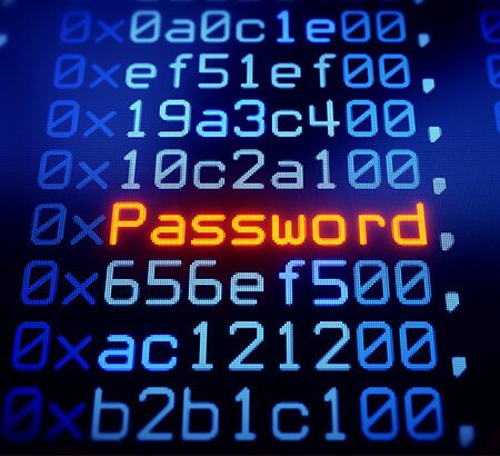 eine Liste mit Passwörter als Symbolbild zum Thema Passwortsicherheit