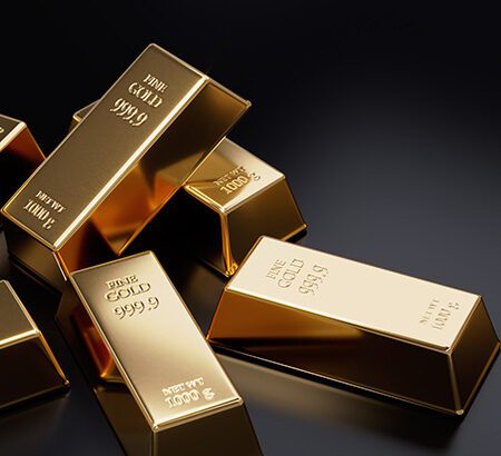 Mehrere Goldbarren als Symbole der Vermögenssicherung